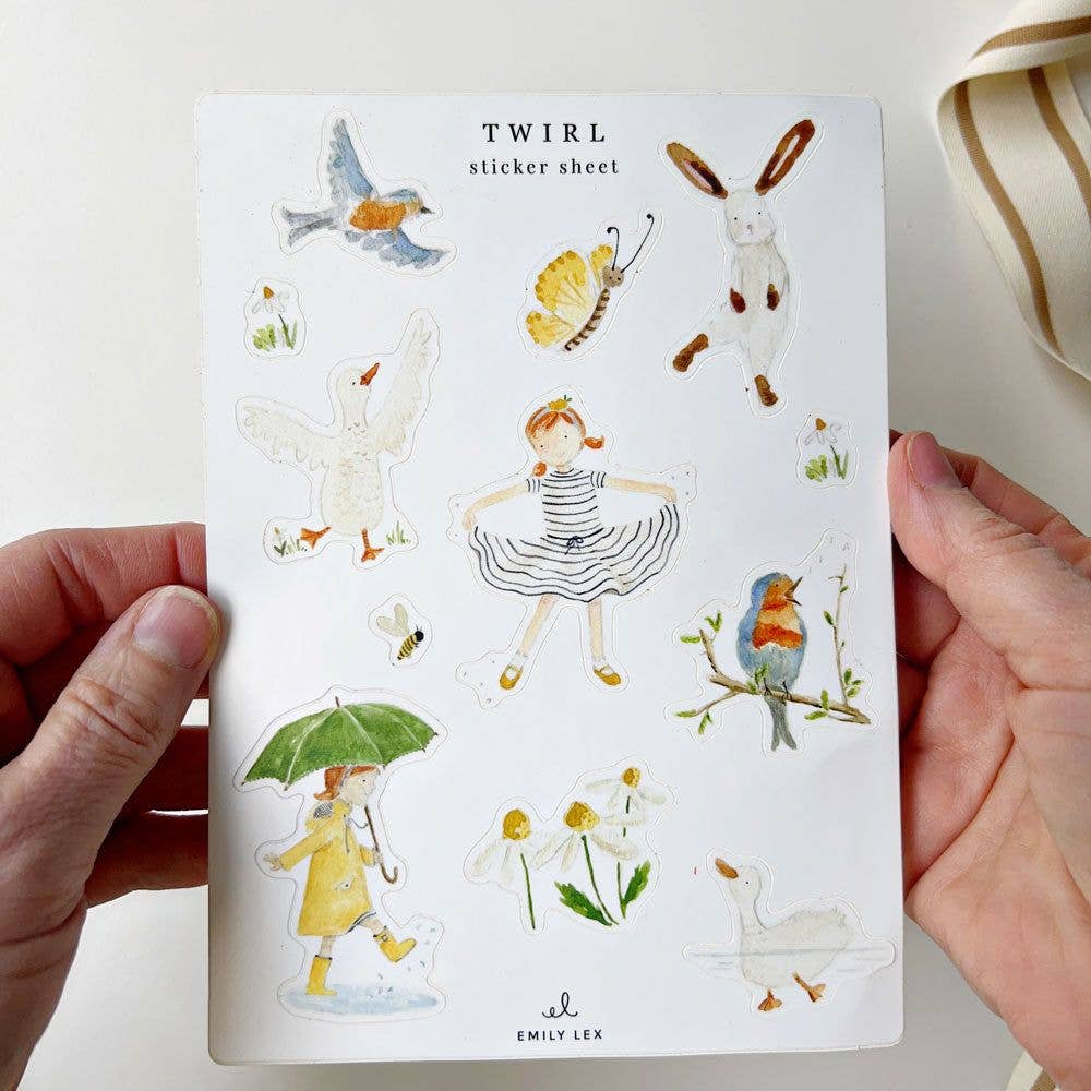 GB Twirl Sticker Sheets