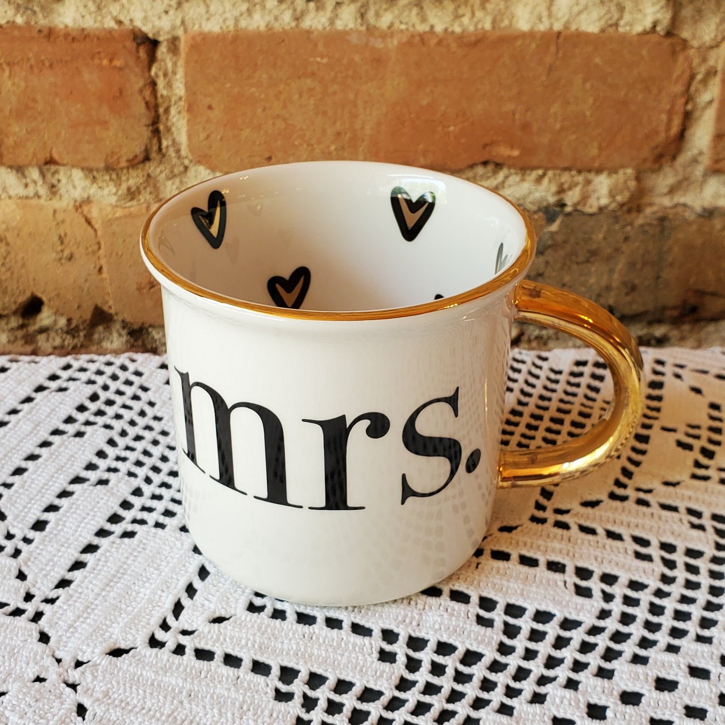 Gold Mr. & Mrs. Mugs (pair)