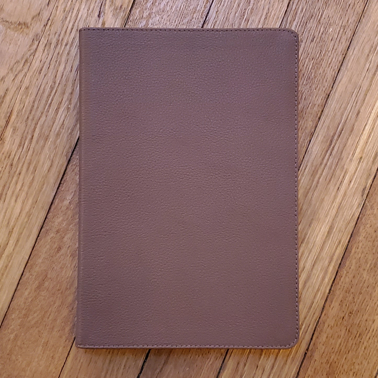 GB NET Bible Large Print Thinline, Thumb Indexed, Genuine Leather, Brown