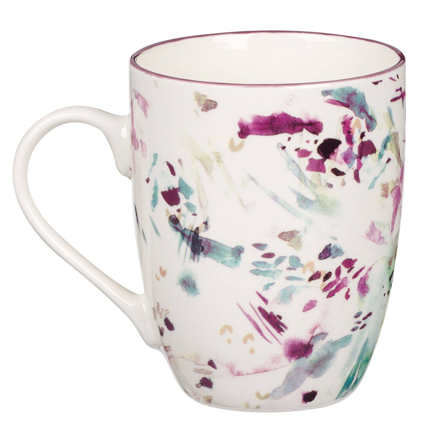 Mug Purple Abstract Be Still Ps. 46:10