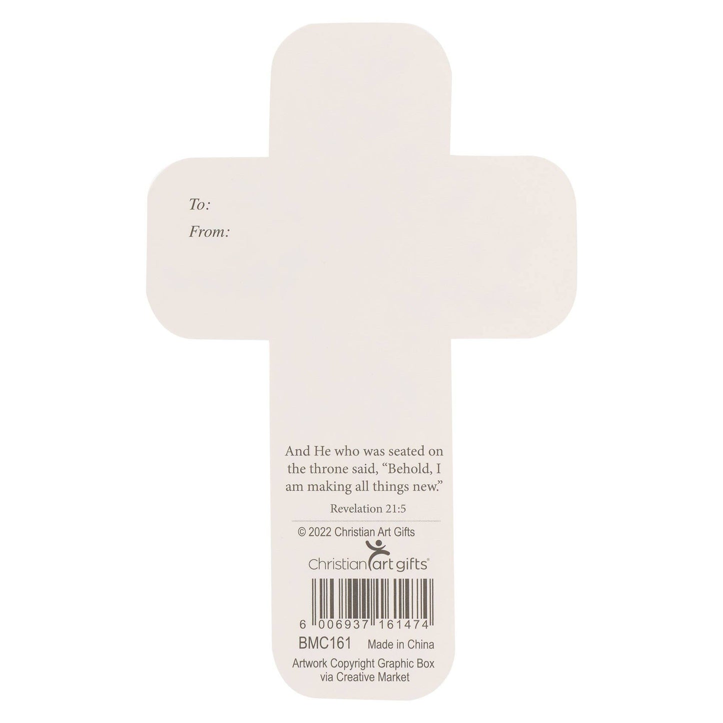 Cross Bookmark Floral He is Risen Matt. 28:6