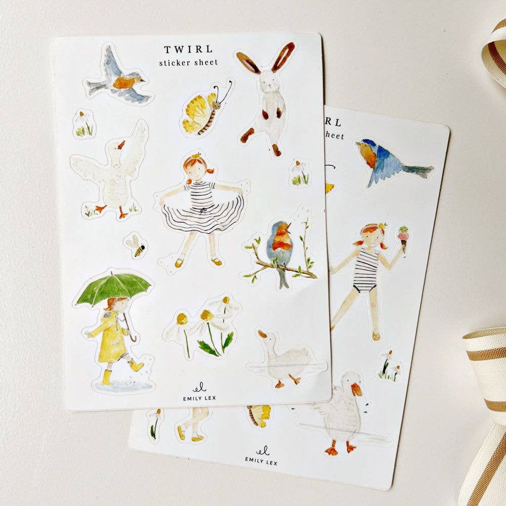 GB Twirl Sticker Sheets