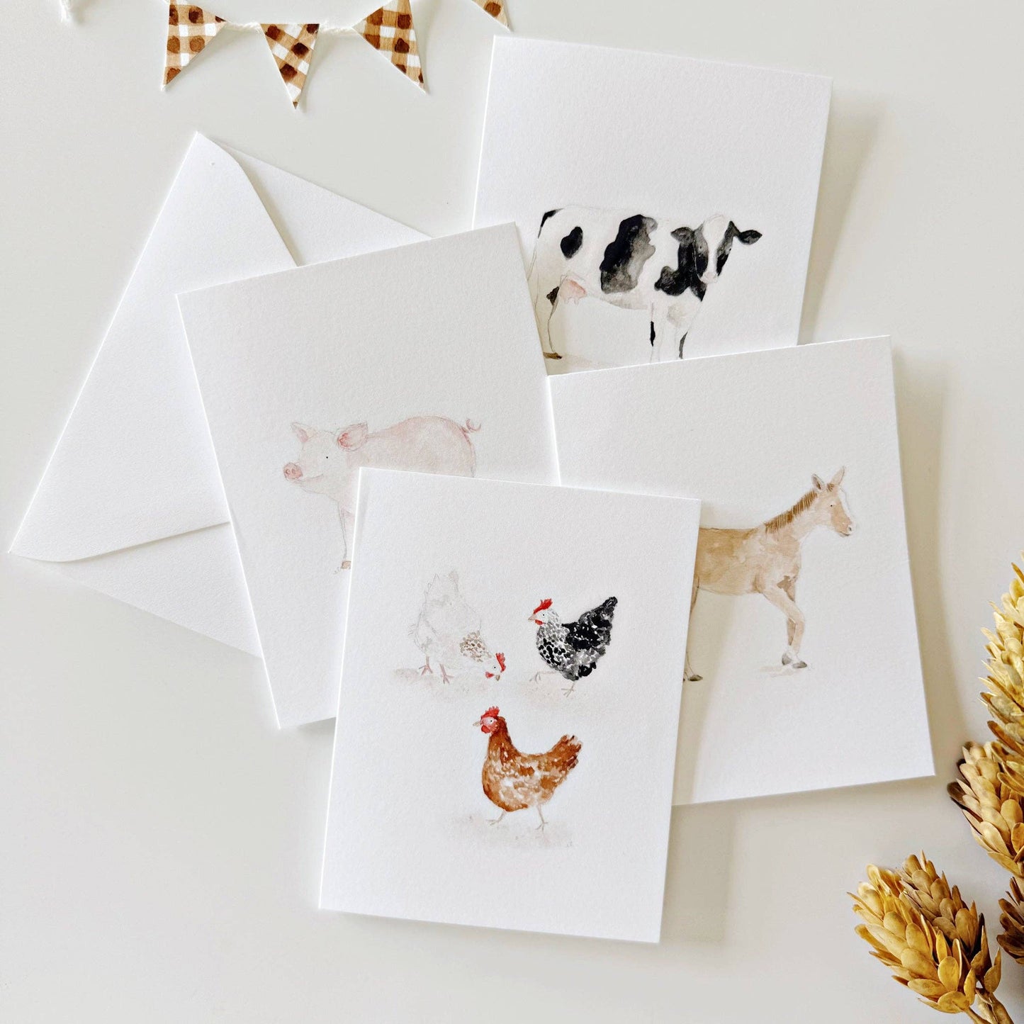 GB Farm Animals Assorted Notecard Set