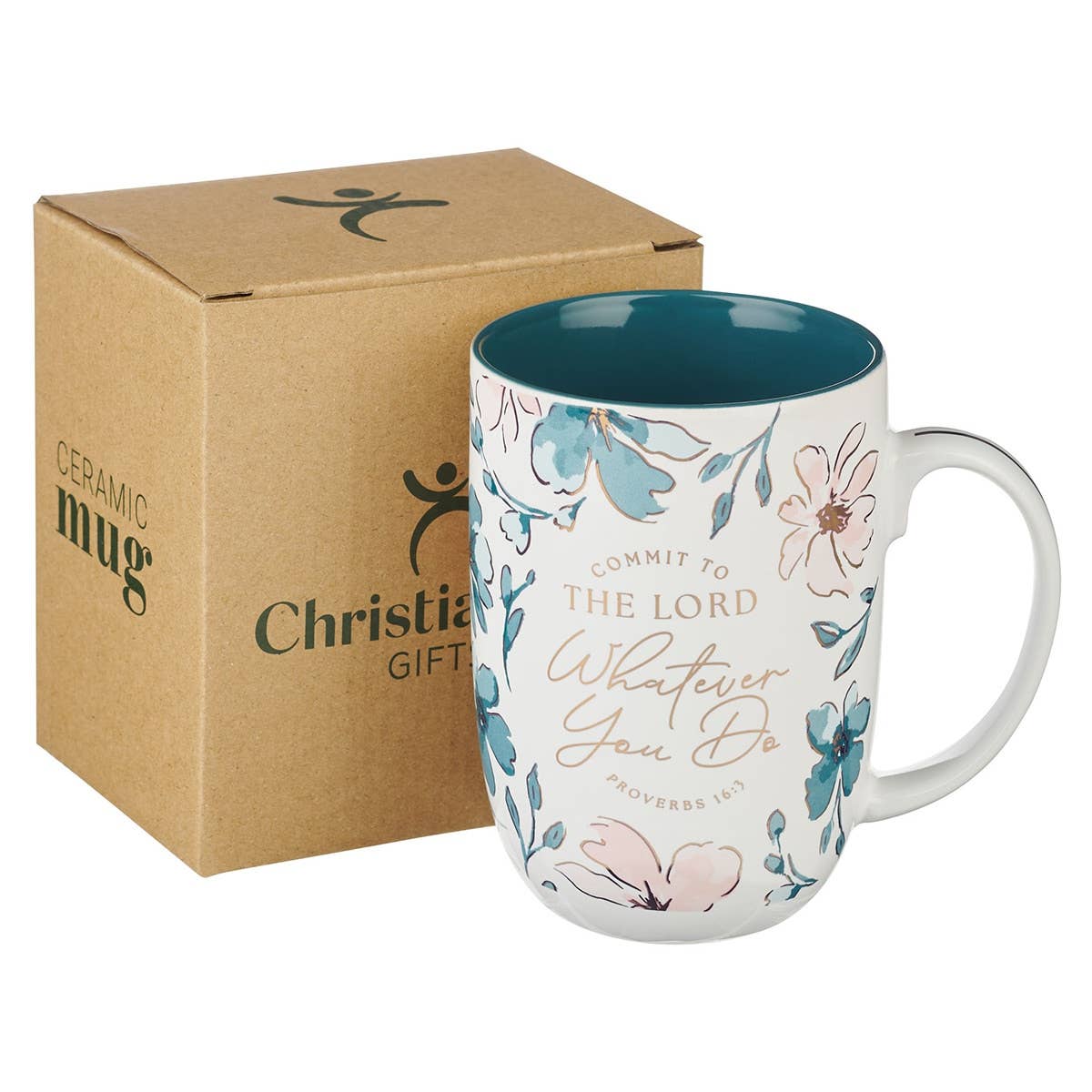 Mug Teal Commit to the Lord Prov. 16:3