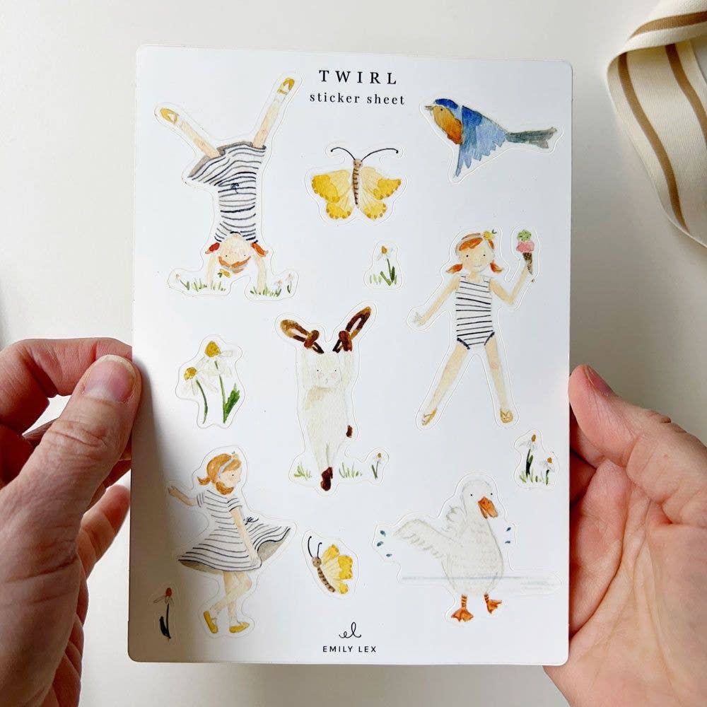 GB Twirl Sticker Sheets
