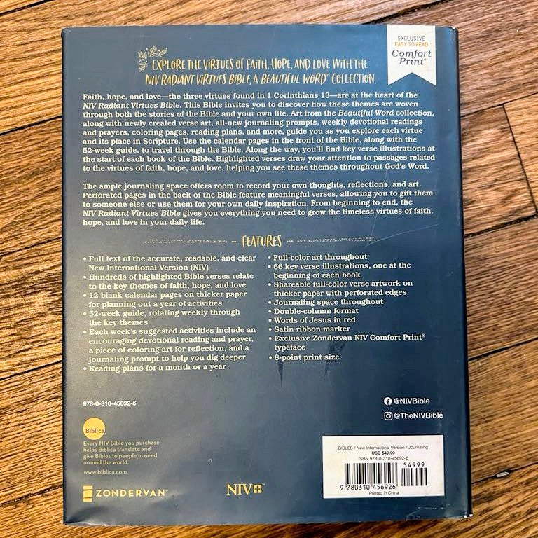 GB NIV Radiant Virtues Bible