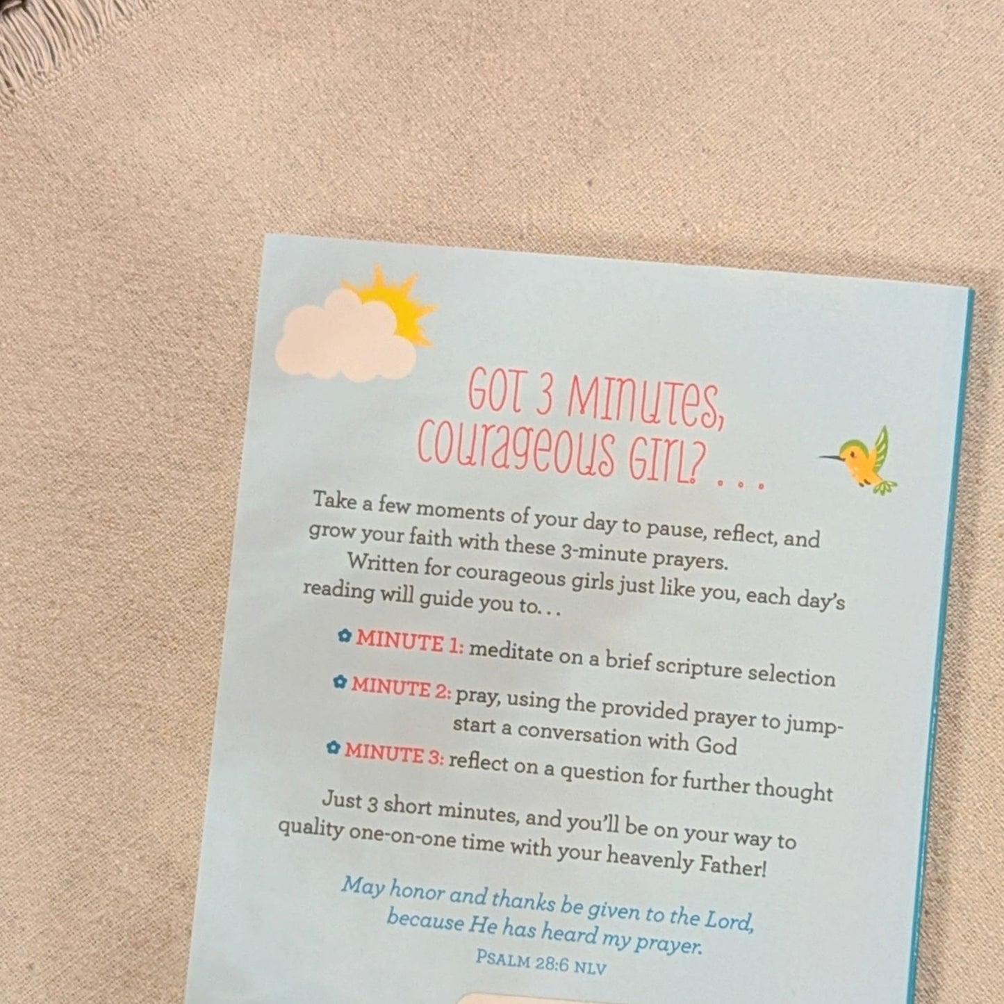 GB 3-Minute Prayers for Courageous Girls