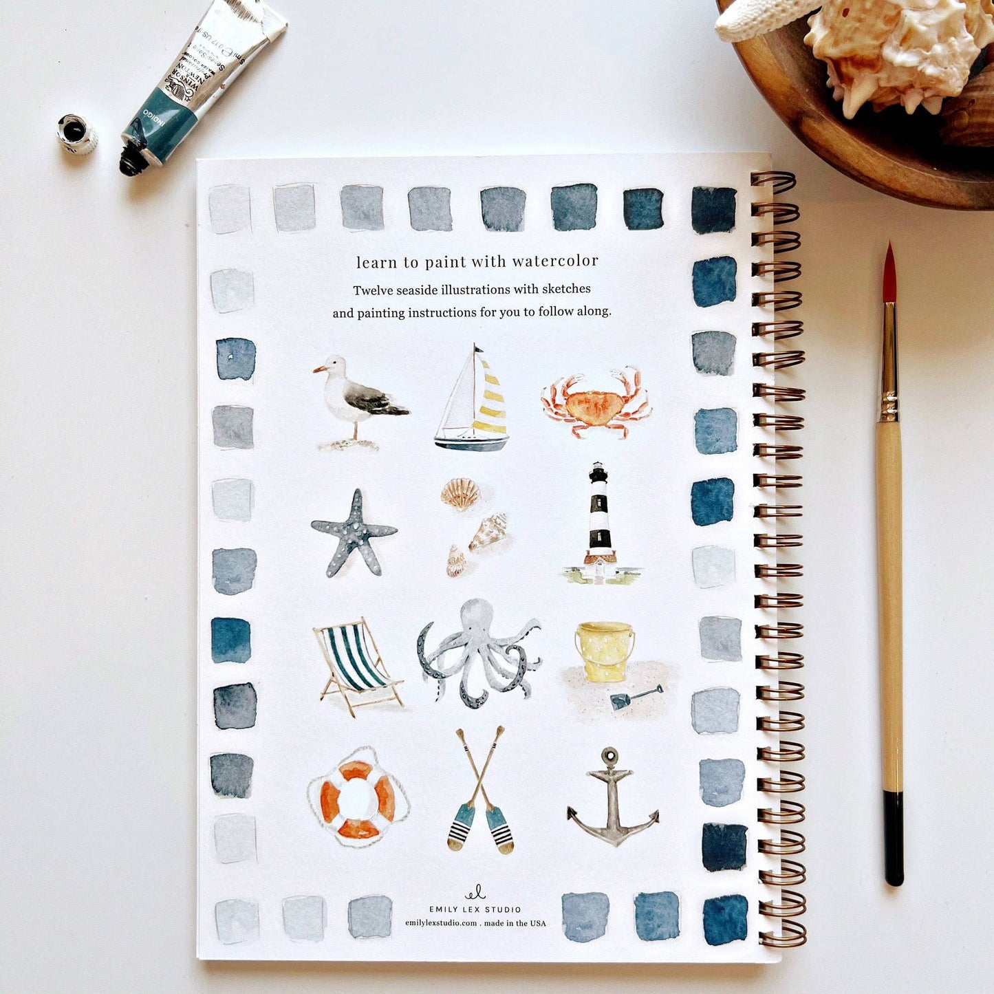 GB Seaside Watercolor Workbook