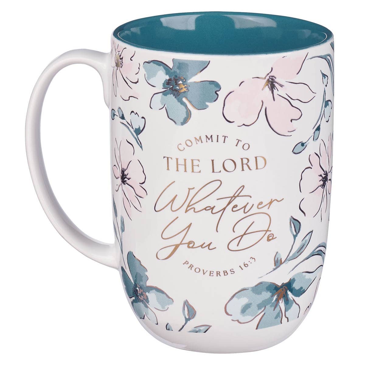Mug Teal Commit to the Lord Prov. 16:3