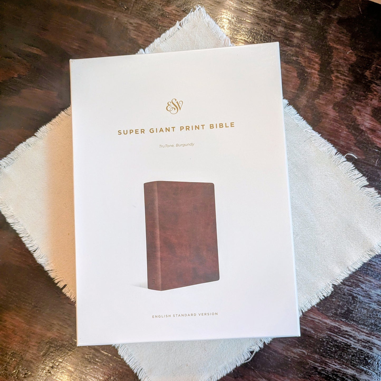 ESV Super Giant Print Bible TruTone Burgundy