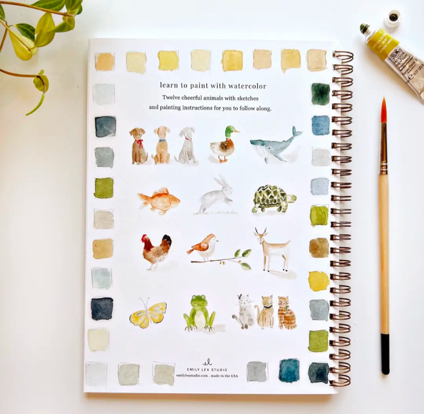 GB Watercolor Workbook - Animals