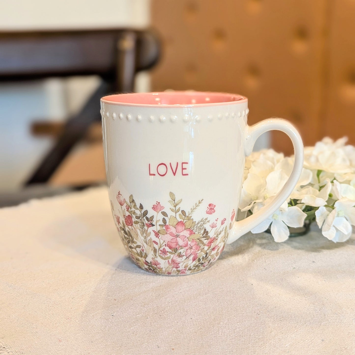 Mug - Pink Love Floral Mug