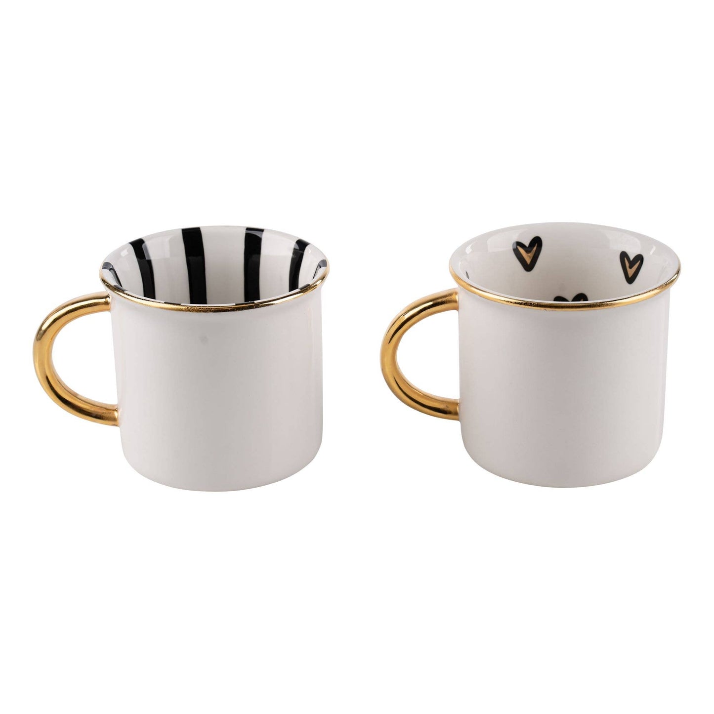 Gold Mr. & Mrs. Mugs (pair)