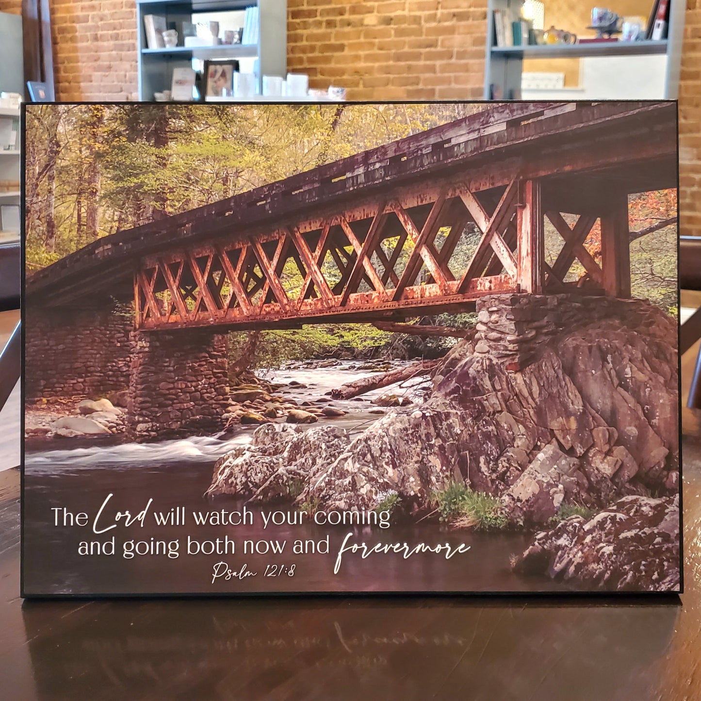 Rusted Bridge Wall Decor (Psalm 121:8)