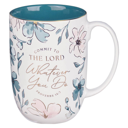Mug Teal Commit to the Lord Prov. 16:3