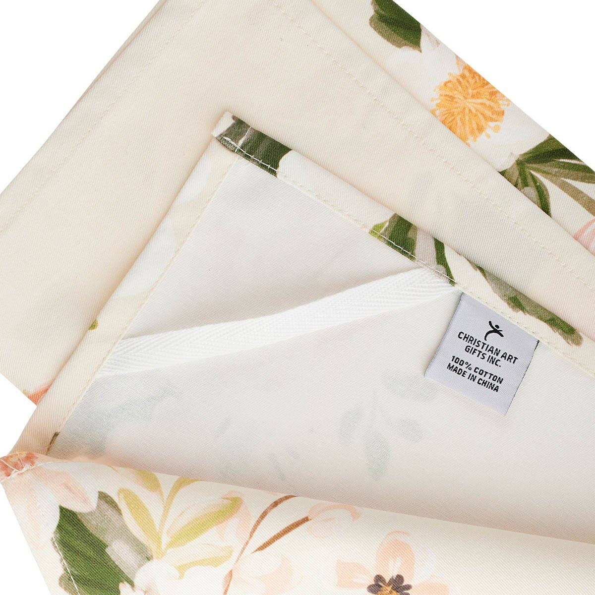 Tea Towel Pink Floral Every Good & Perfect Gift James 1:17
