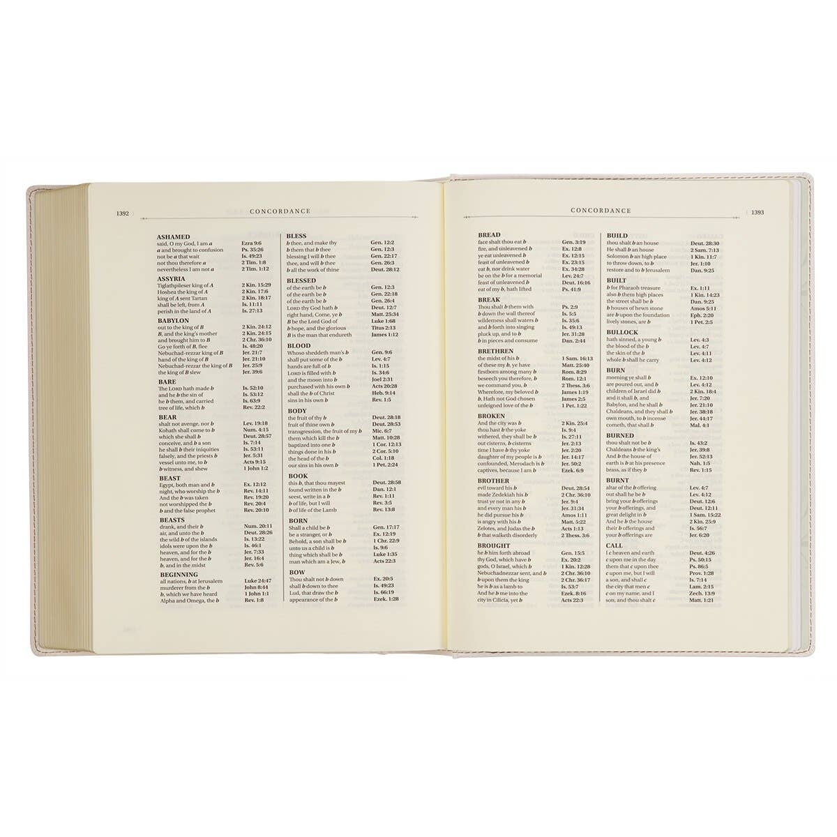 KJV Note-taking Bible LP Faux Leather HC, White Floral