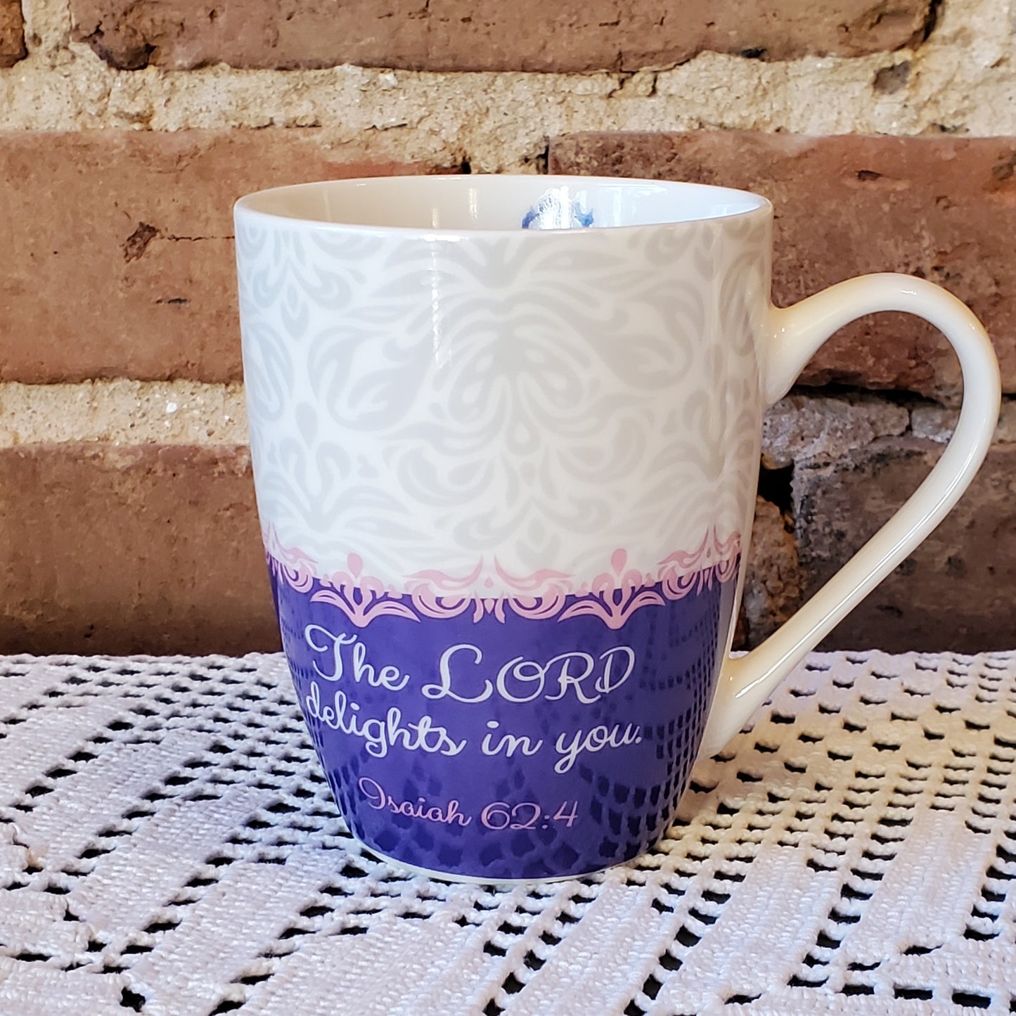 Mug - The Lord Delights in You (purple)