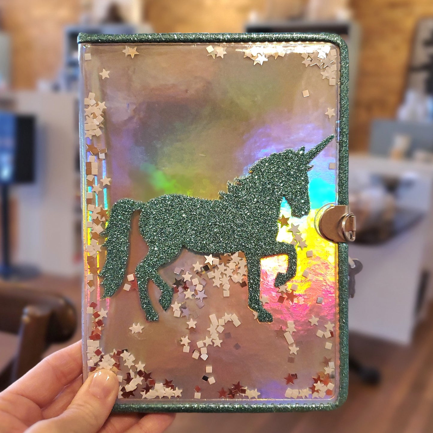 GB Unicorn Glitter Shaker Confetti Diary