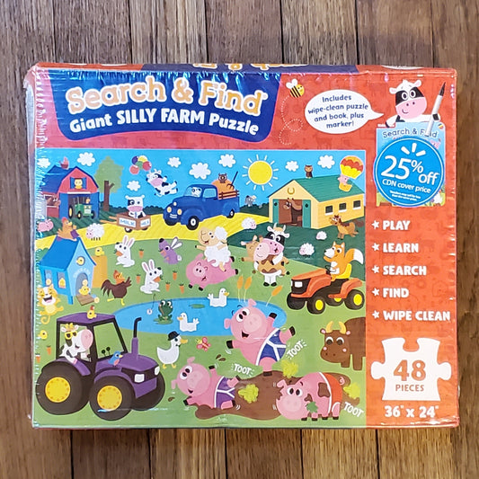 GB Jigsaw Puzzle - Search & Find Silly Farm (48 piece)