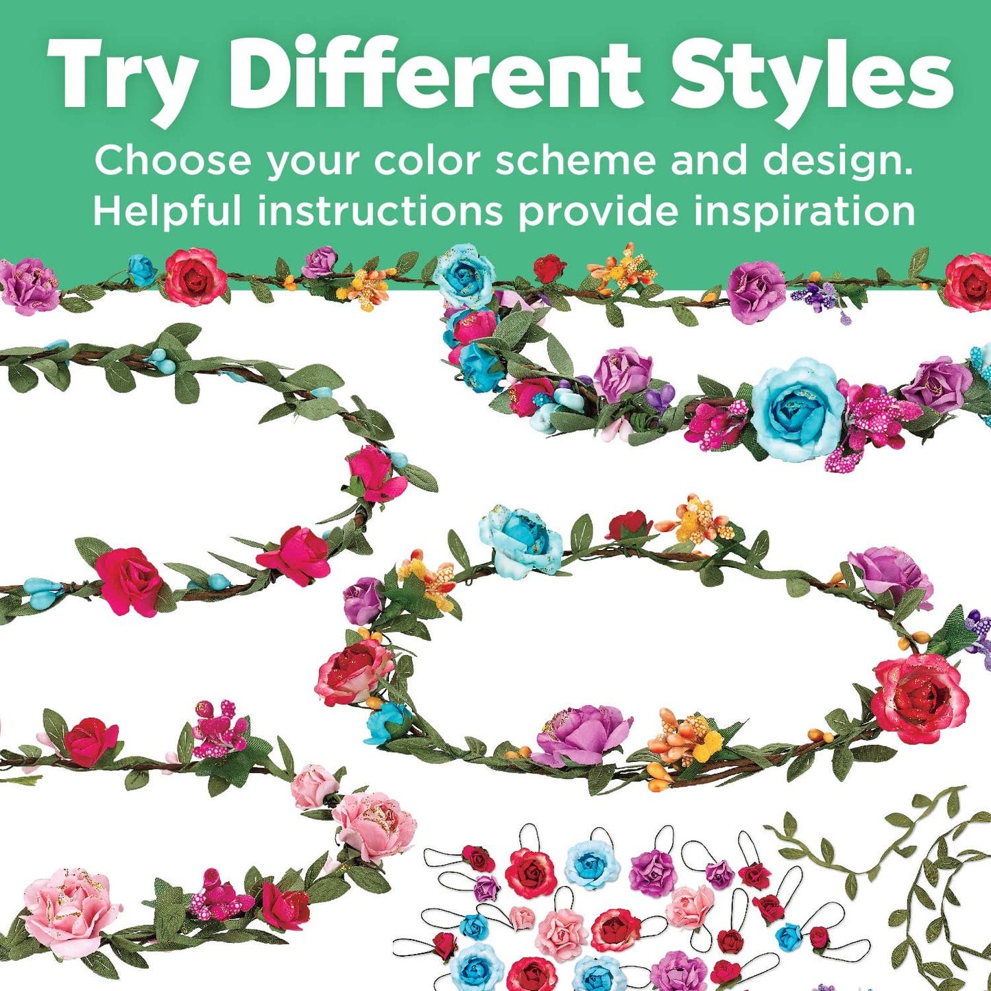 Create Your Own Flower Crowns DIY Craft Kit for Kids