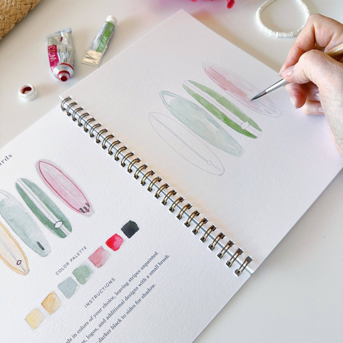 GB Tropical Watercolor Workbook