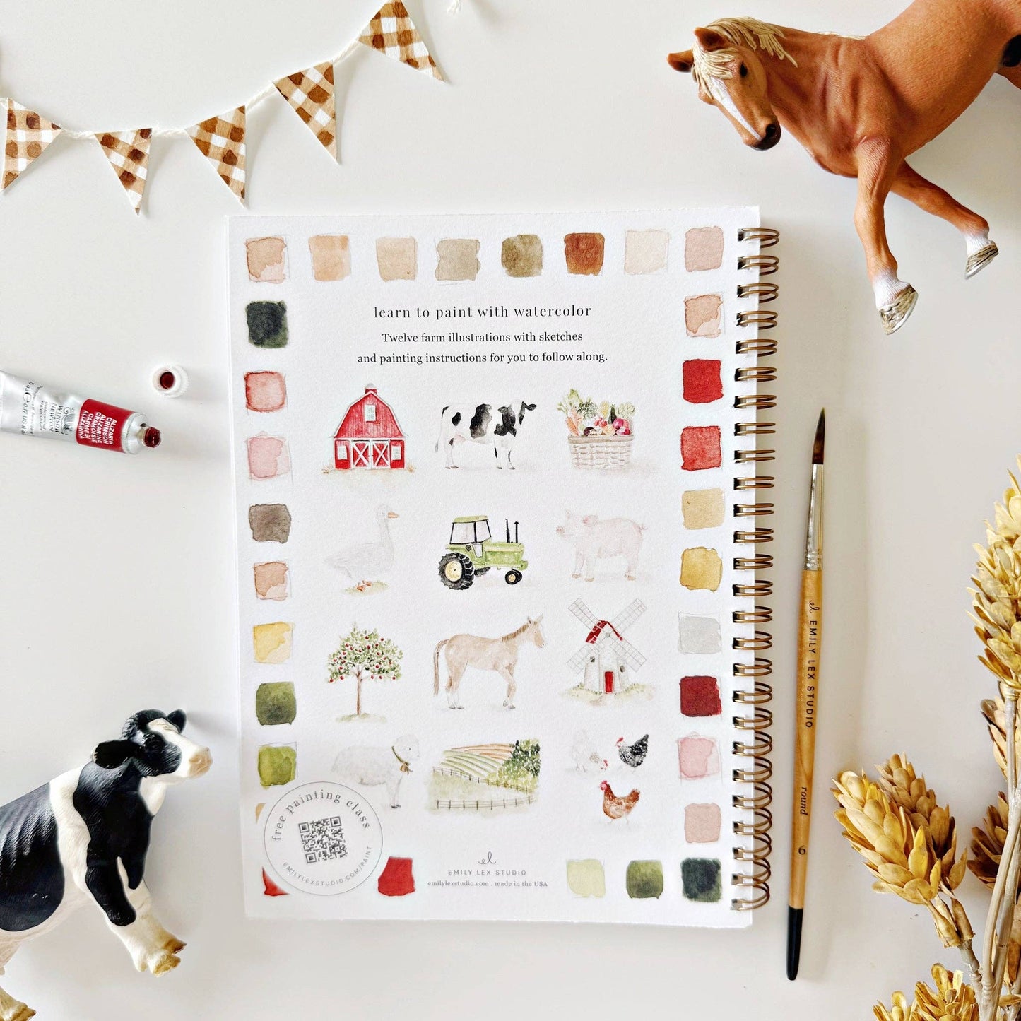 GB Farm Watercolor Workbook