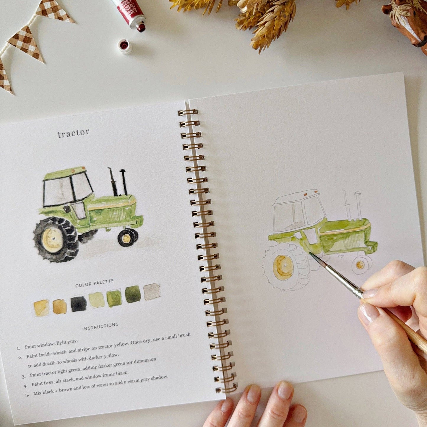 GB Farm Watercolor Workbook