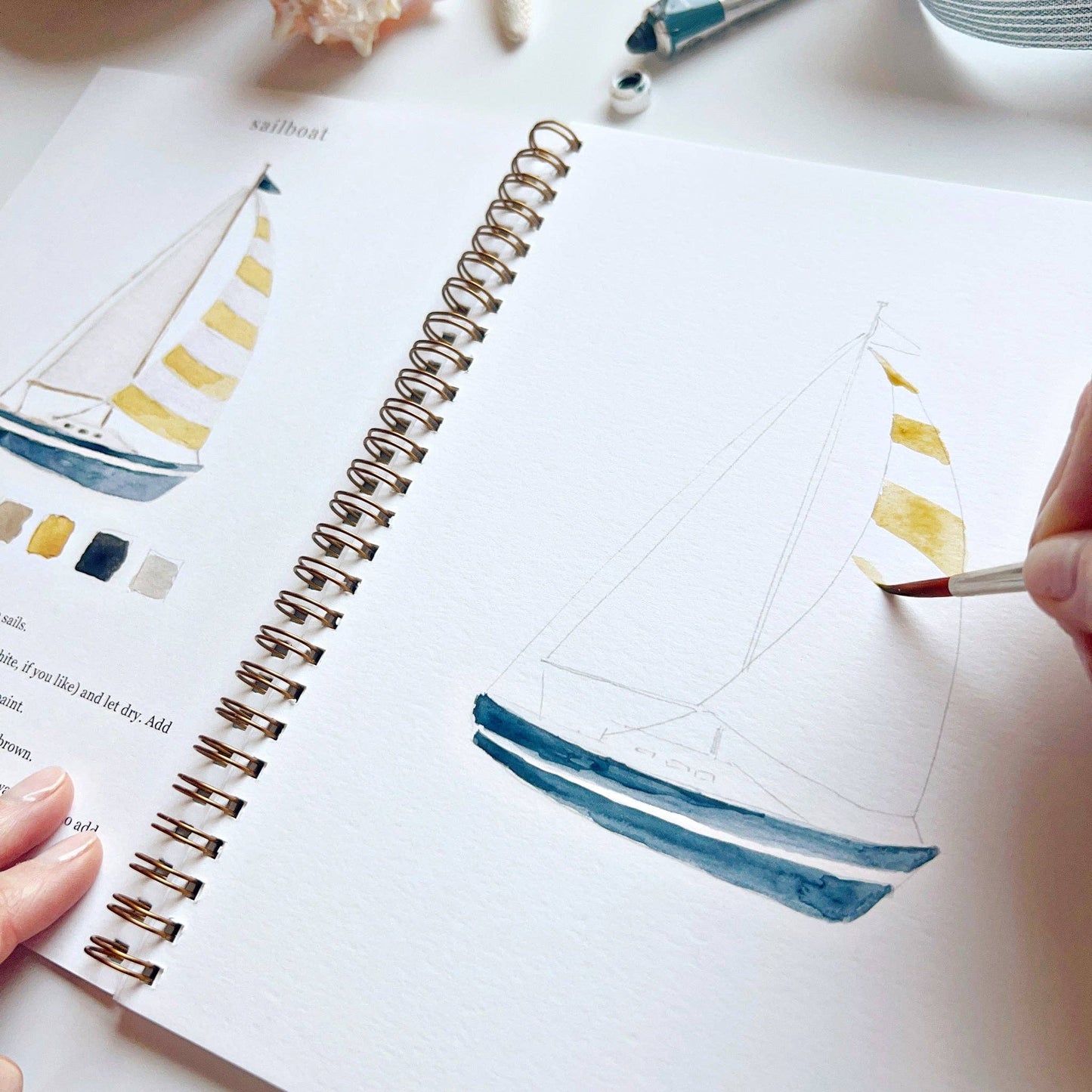 GB Seaside Watercolor Workbook