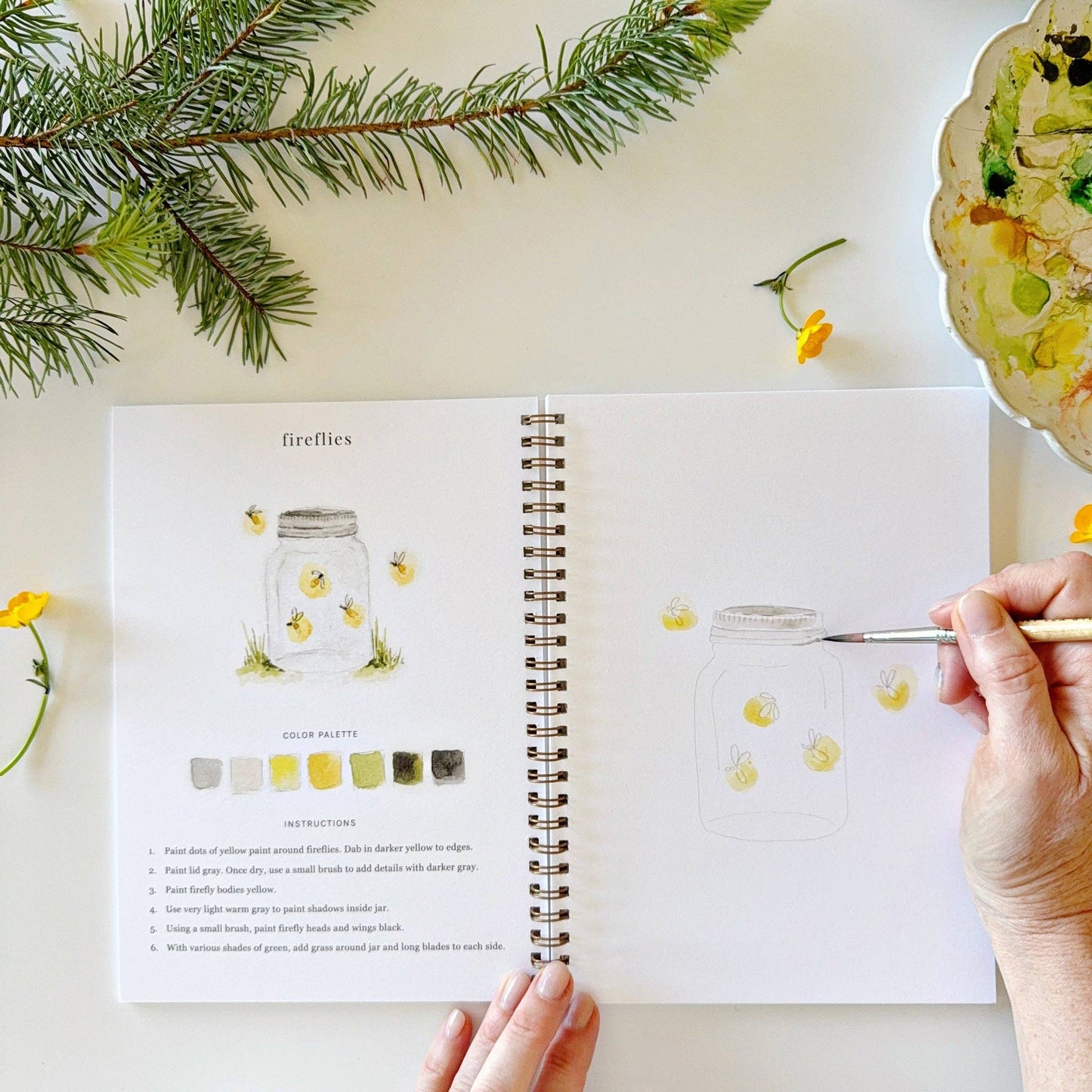GB Camping Watercolor Workbook