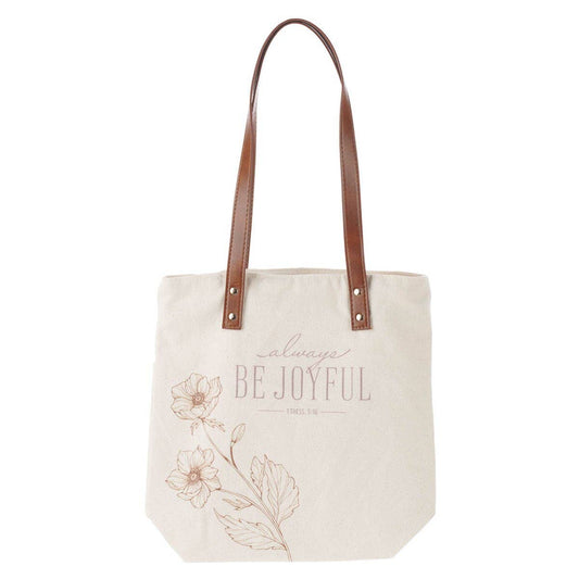 Tote Bag Canvas Be Joyful 1 Thess. 5:16