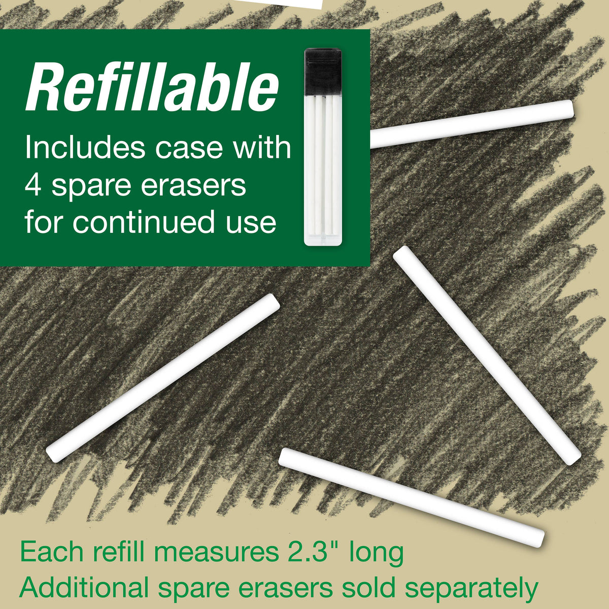Precision Eraser Pen and Refill Blistercard