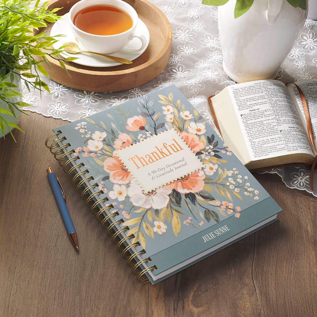 Thankful, A 90-Day Devotional Gratitude Journal HC Spiral