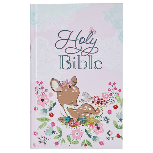 Bible NLT Infant Hardcover, Pink