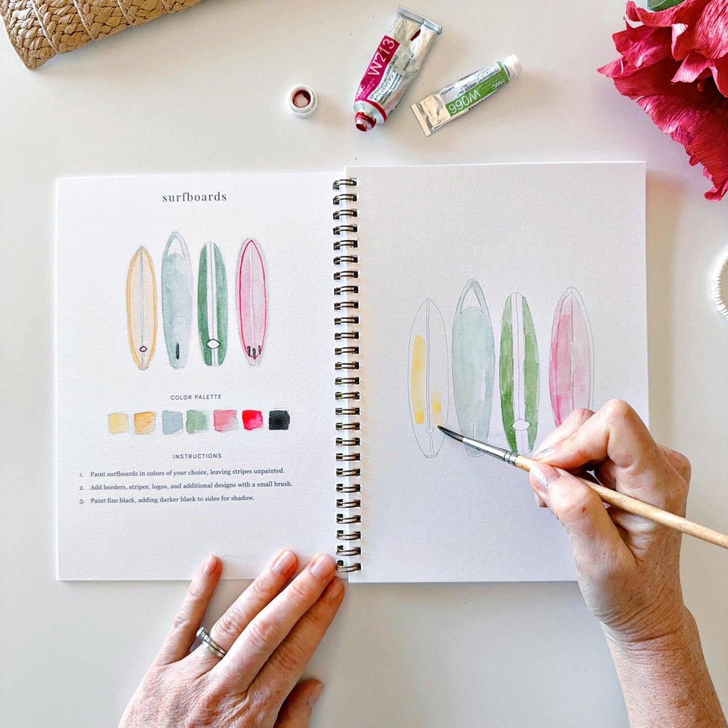 GB Tropical Watercolor Workbook