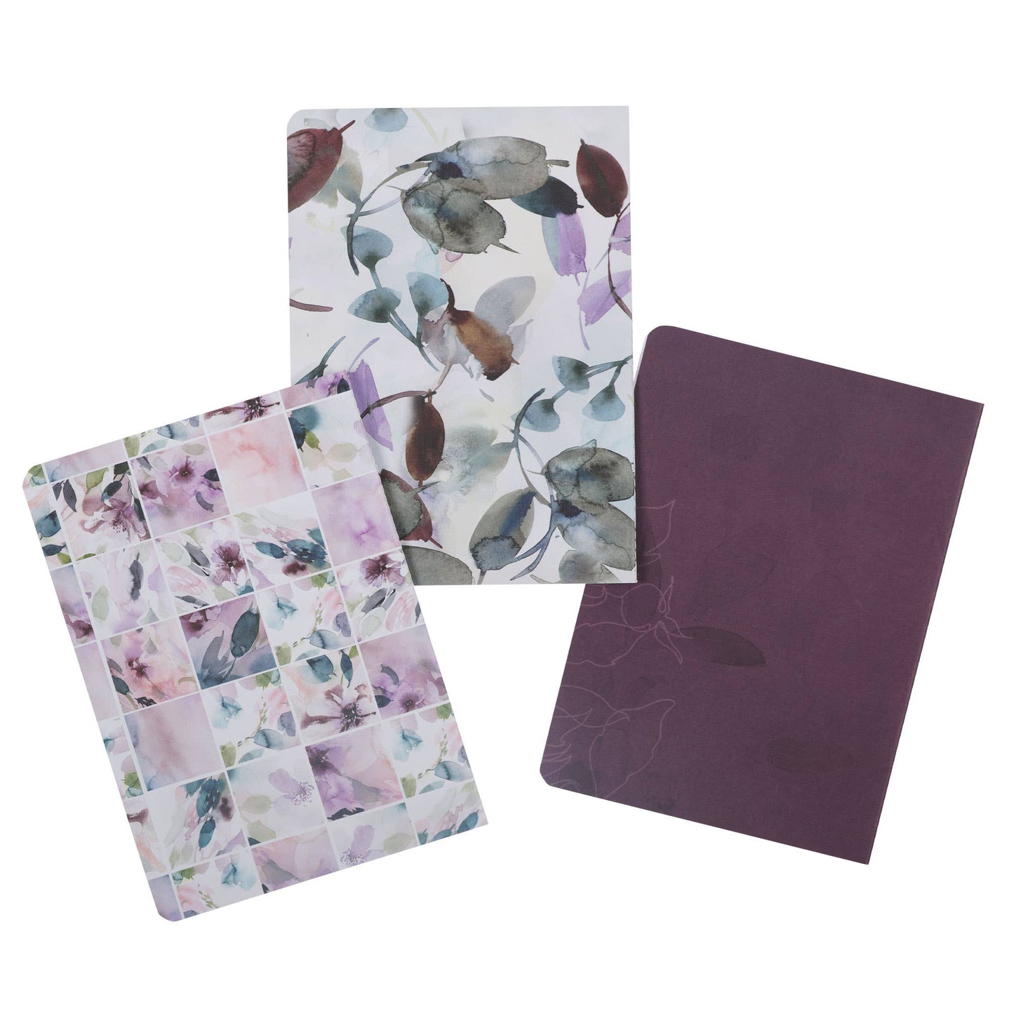Notebook Set 3pc Strength and Dignity Purple Floral Prov 31: