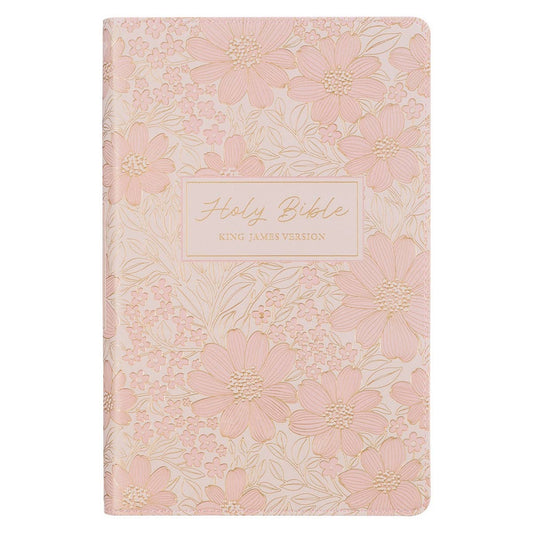 KJV Bible Deluxe Gift Faux Leather, Pink 2025