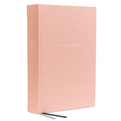 NET, Love God Greatly Bible (Thumb Indexed, Pink Cloth Over Board)