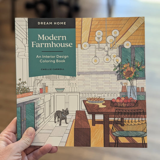 GB Modern Farmhouse: An Interior Design Coloring Book