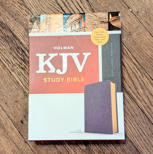 GB Holman KJV Study Bible, Plum Leathertouch