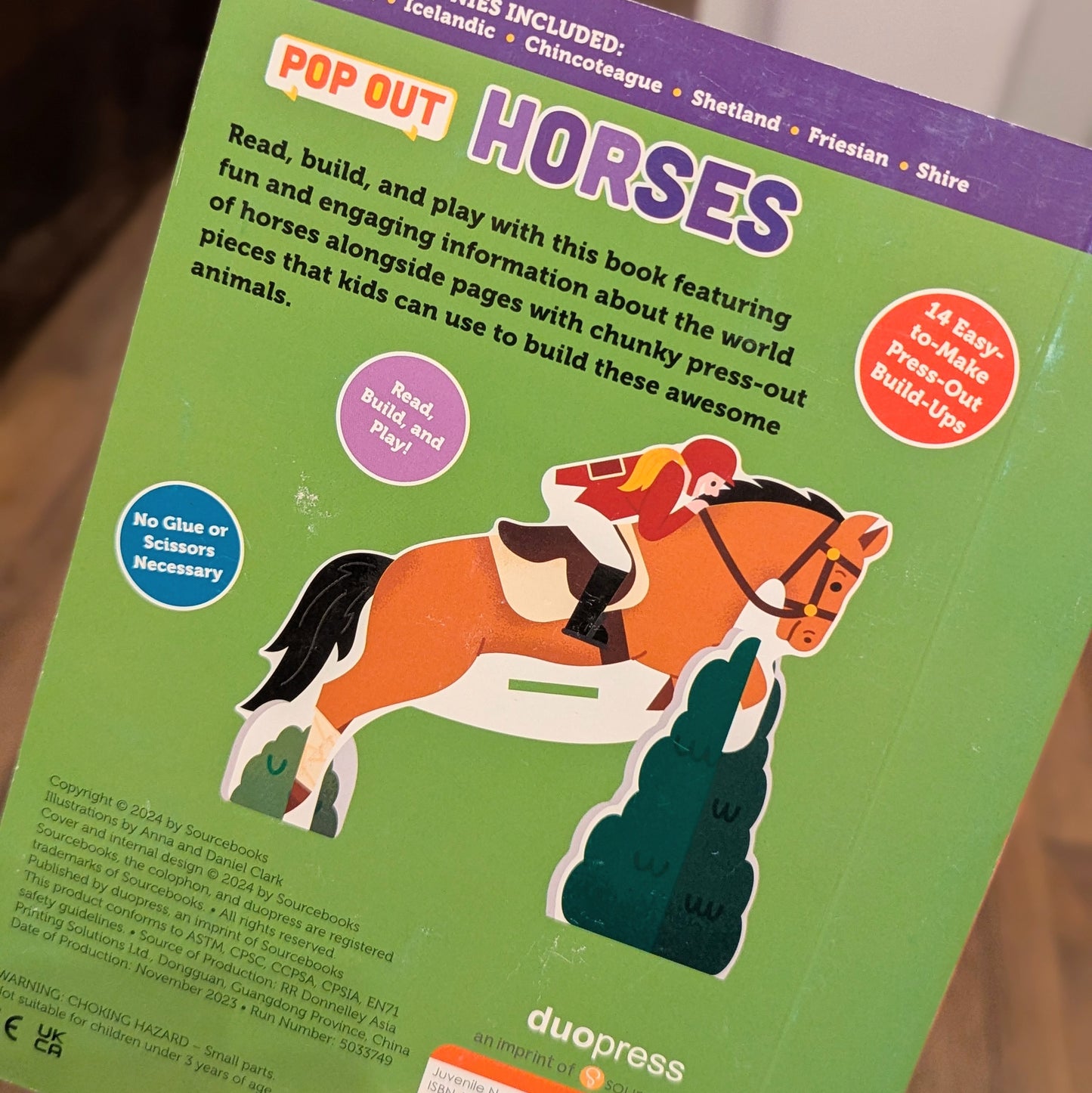 GB Board Book - Horses (pop out)