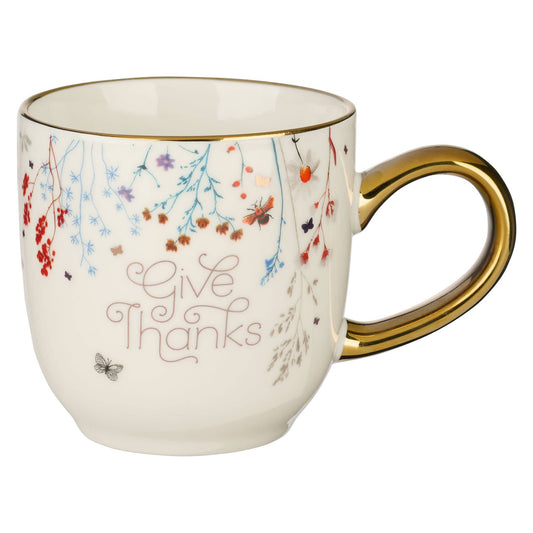 Mug White Give Thanks 1 Thess. 5:18
