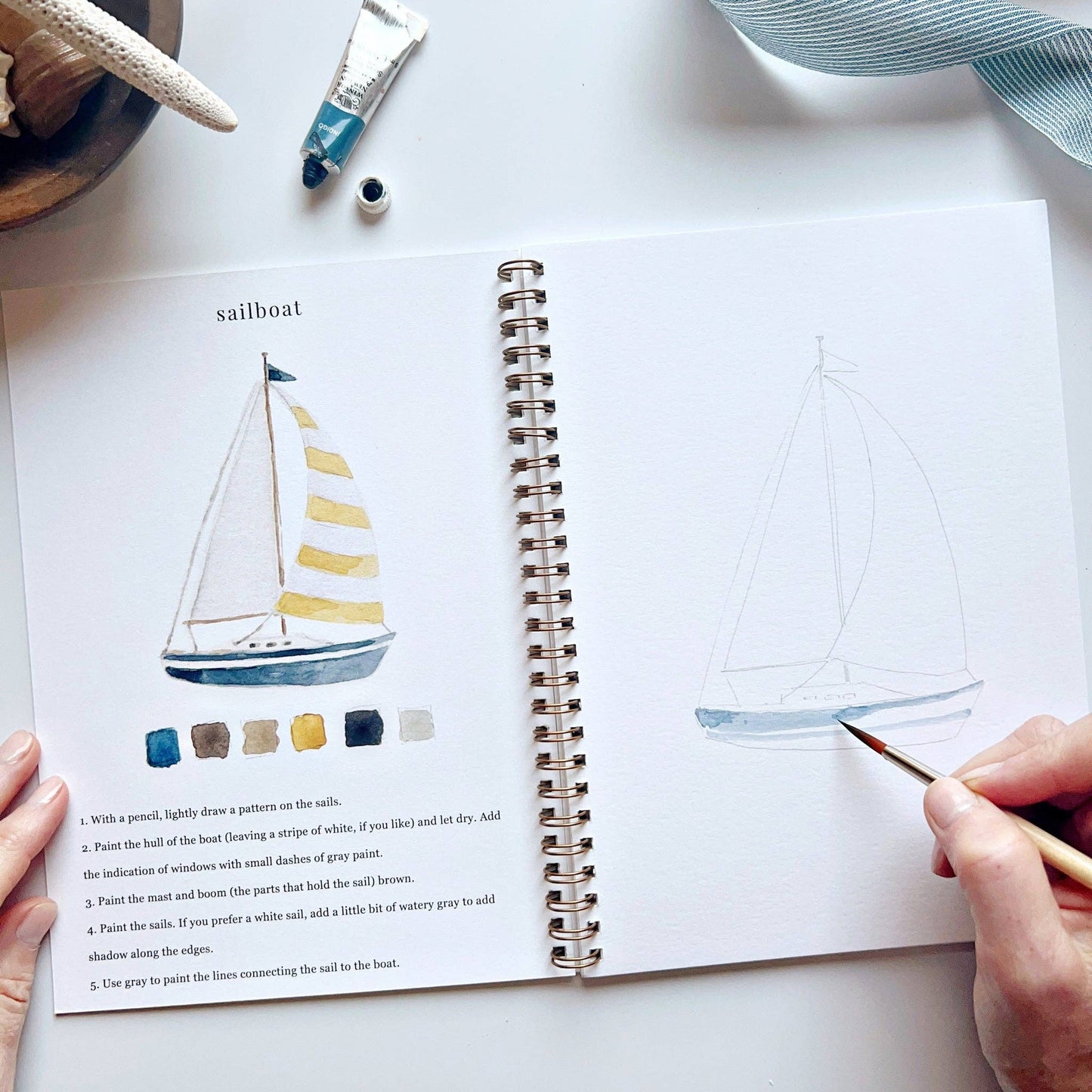 GB Seaside Watercolor Workbook