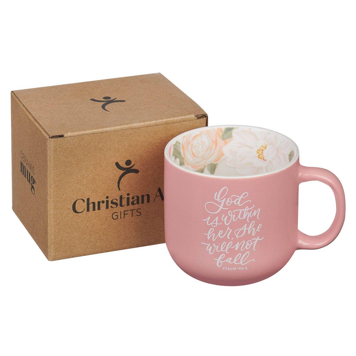 Mug Pink God is Within Her Ps. 46:5