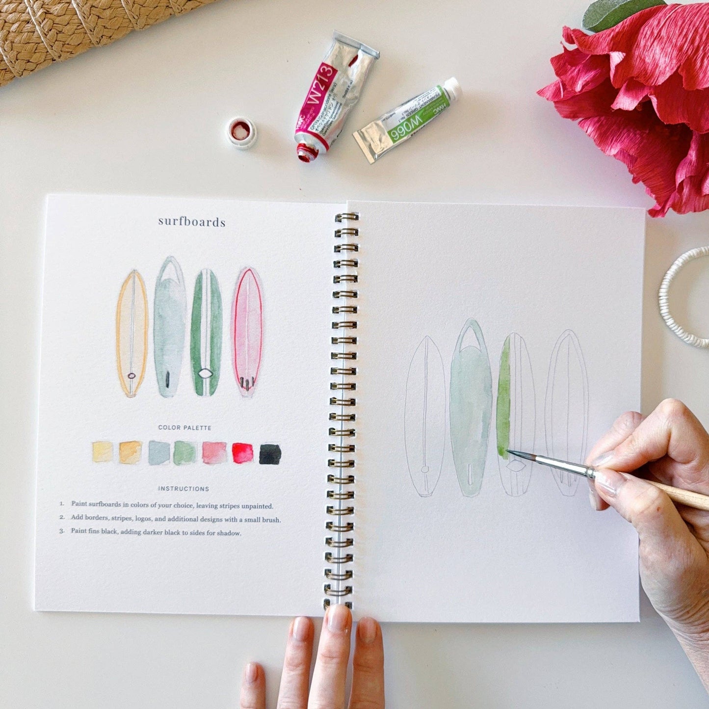 GB Tropical Watercolor Workbook