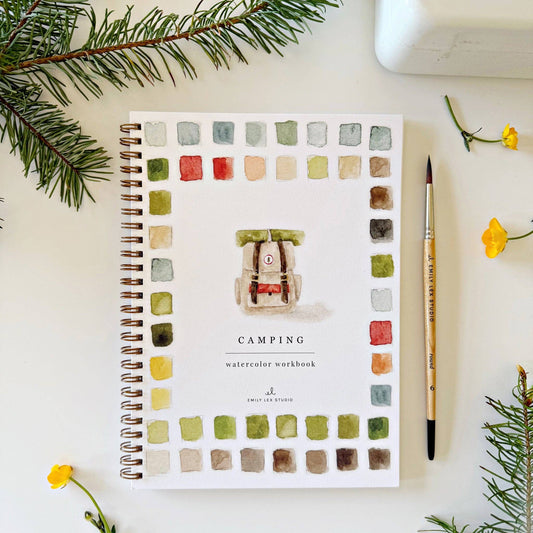 GB Camping Watercolor Workbook