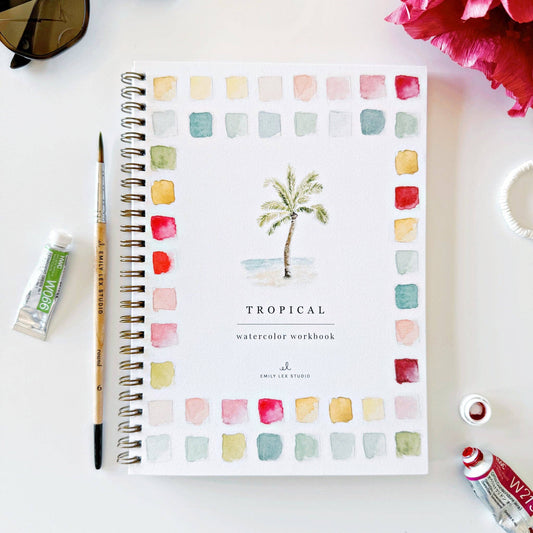 GB Tropical Watercolor Workbook