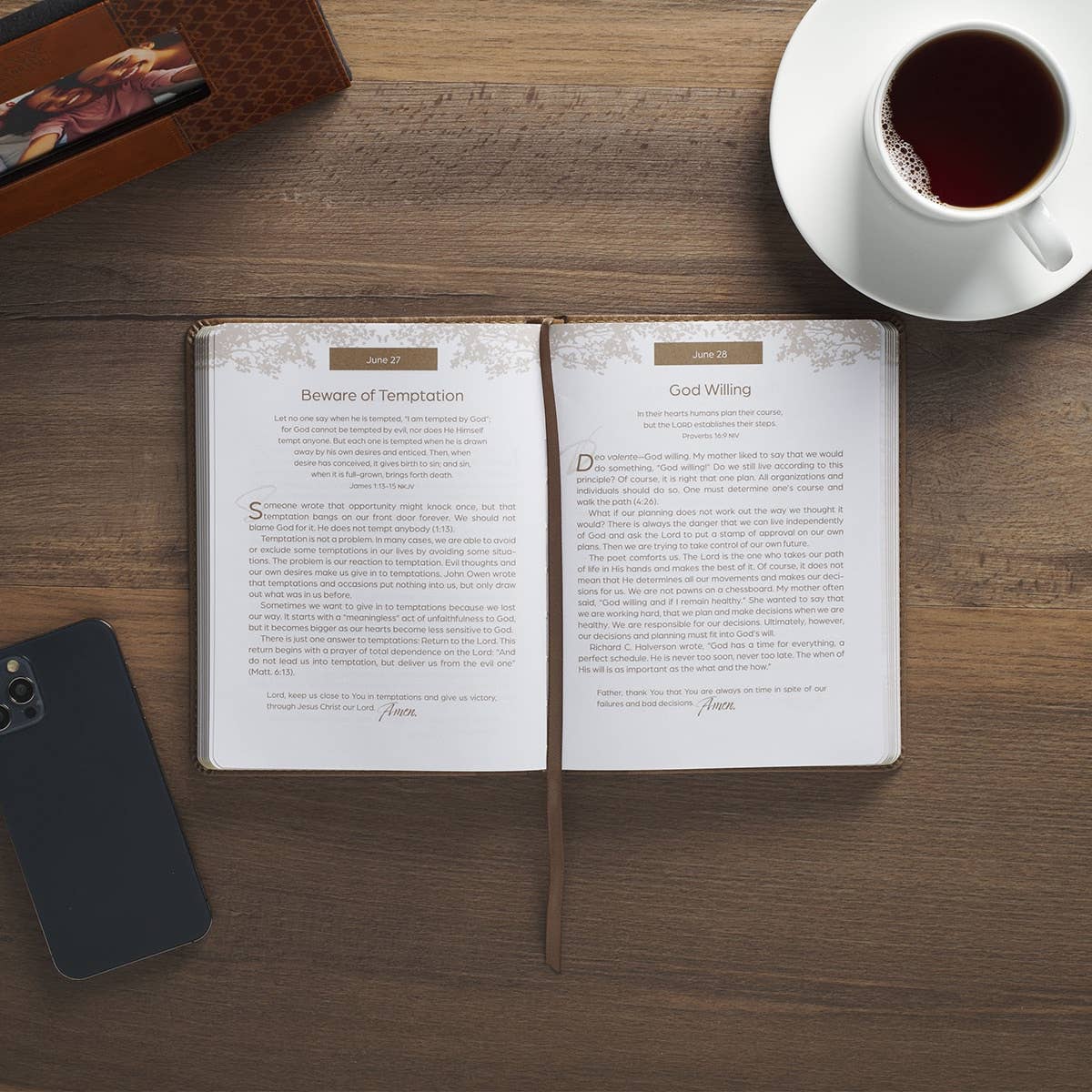 Devotional Rooted in Faith Faux Leather