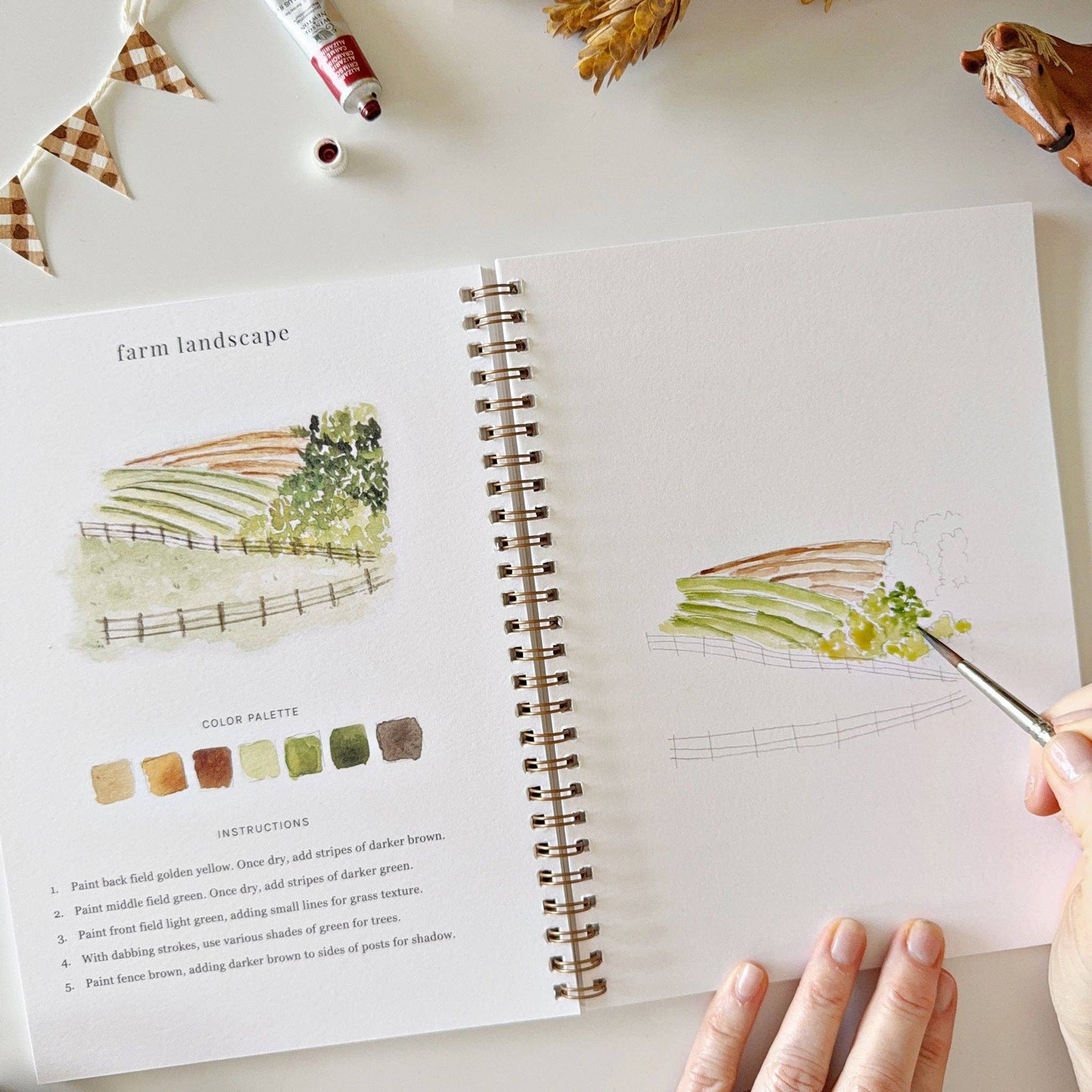 GB Farm Watercolor Workbook
