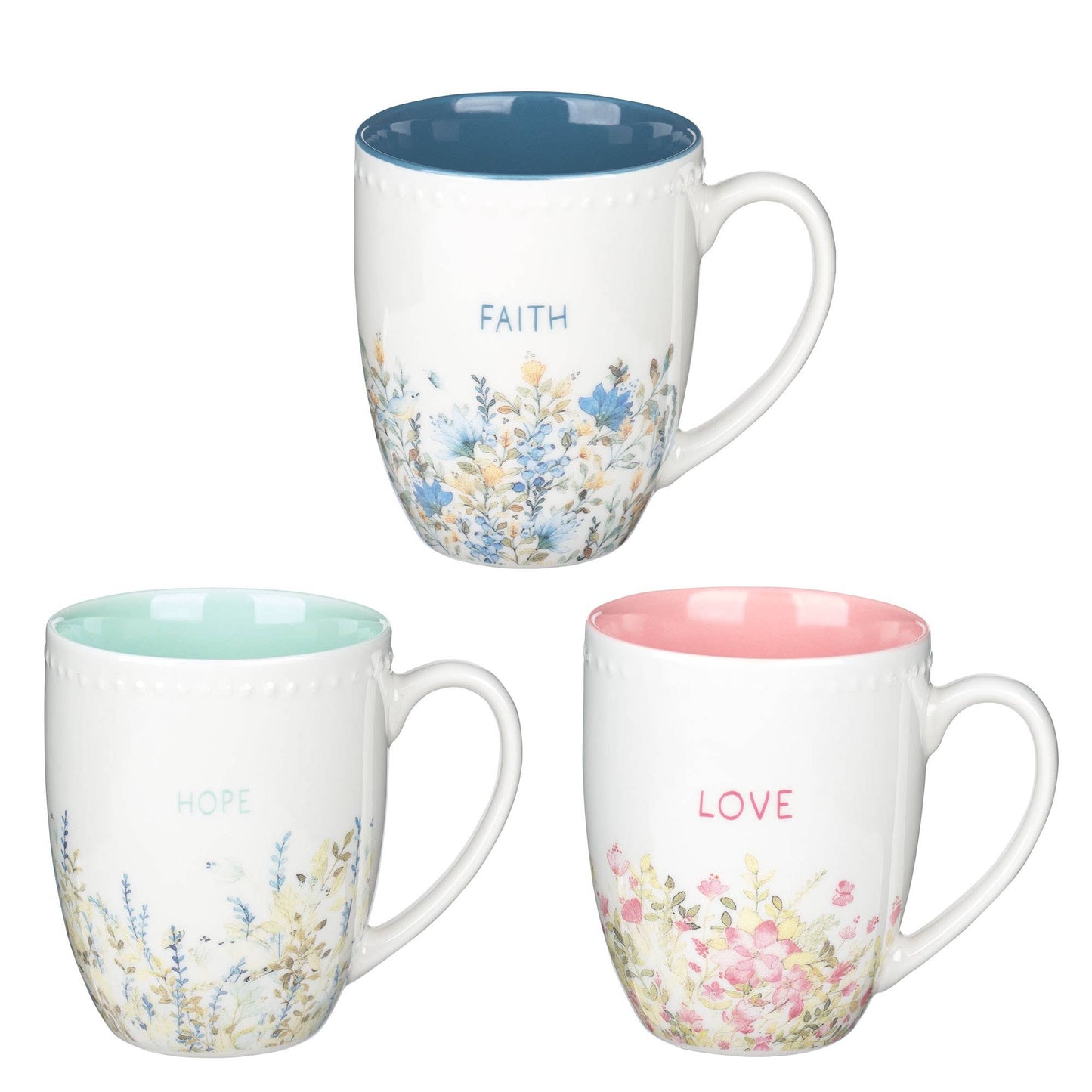 Mug Set 3pc Faith Hope Love (varies)